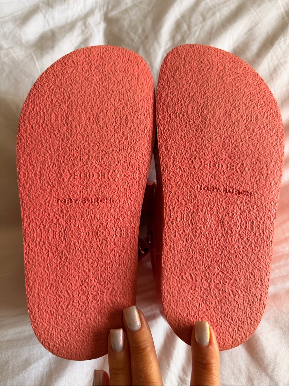 NWOT TORY BURCH NWOT Kira Burch Sandal In Coral Crush - Picture 4 of 7
